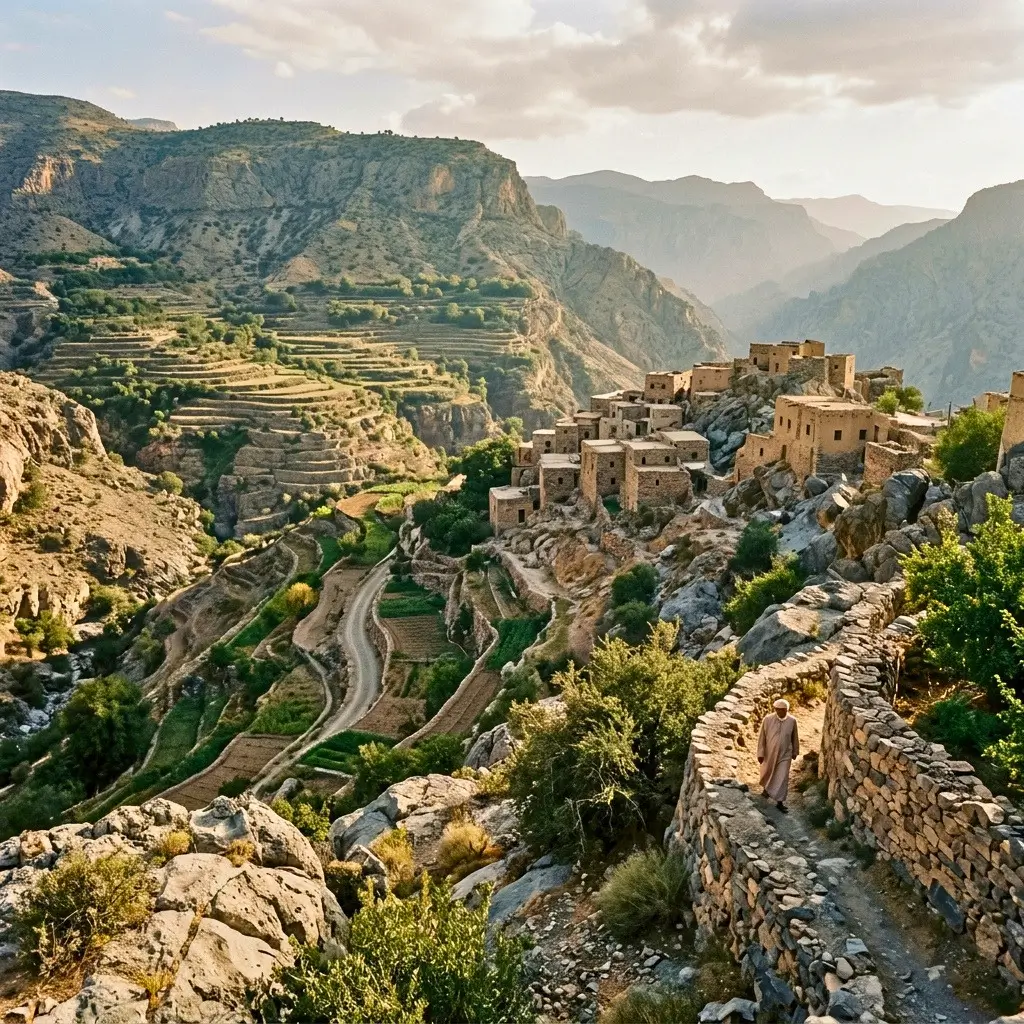 Jebel Akhdar destination in Oman