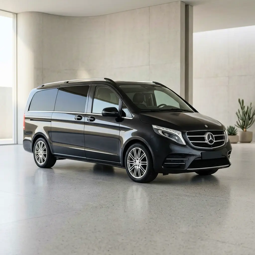 Mercedes V-Class and GMC Yukon for executive Oman transfer