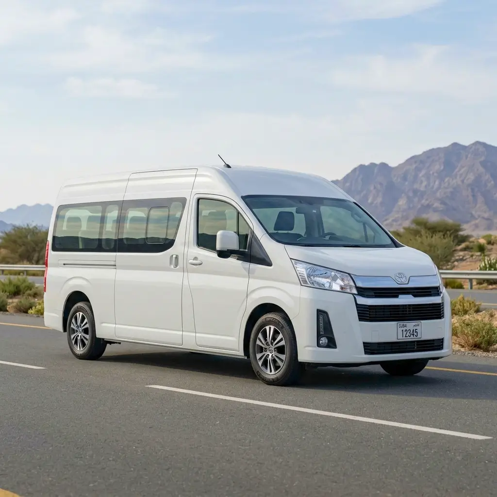 Group travel vehicle for Dubai to Musandam transfer