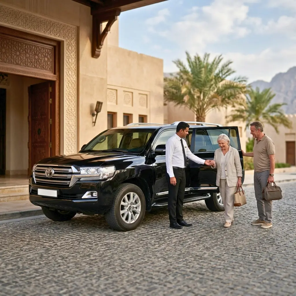 Musandam coastal route and landscape view