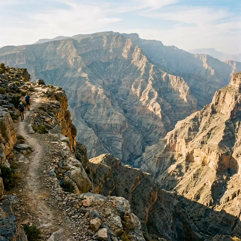 Jebel Shams mountain canyon view