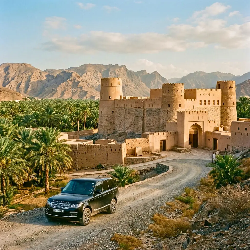 Scenic highway travel UAE residency escape